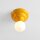 Deckenlampe Glas Metall Gelb Ø23 cm rund E27 dekorativ
