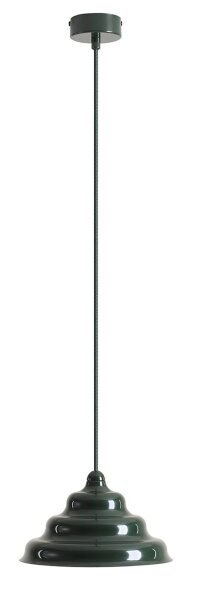 Pendelleuchte Metall Glas Grün Ø23 cm rund G9 dekorativ