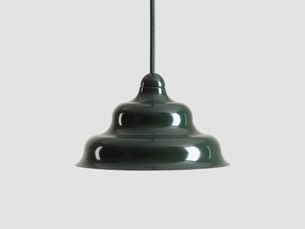 Pendelleuchte Glas Metall Grün Ø17 cm rund GU10 Modern