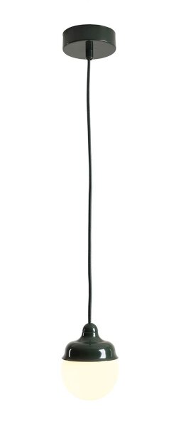 Hängelampe Glas Metall Grün rund B:11 cm G9 blendarm