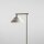 Stehlampe Glas Metall Creme H:140 cm klein G9 elegant