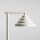 Stehlampe Glas Metall Creme H:140 cm klein G9 elegant
