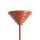 Deckenfluter Glas Metall Rot H:155 cm G9 stilvoll