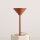 Tischleuchte Glas Metall Rot H:56 cm klein G9 elegant