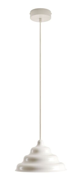 Pendelleuchte Glas Metall Creme Ø23 cm rund G9 elegant