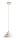 Pendelleuchte Glas Metall Creme Ø23 cm rund G9 elegant