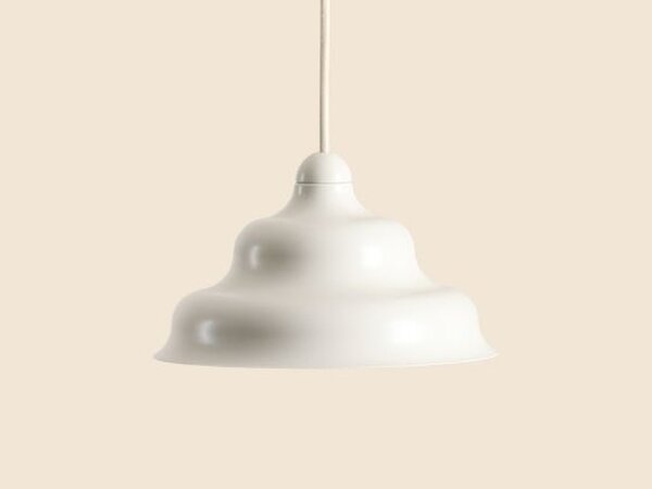 Pendelleuchte Glas Metall Creme Ø17 cm GU10 stilvoll