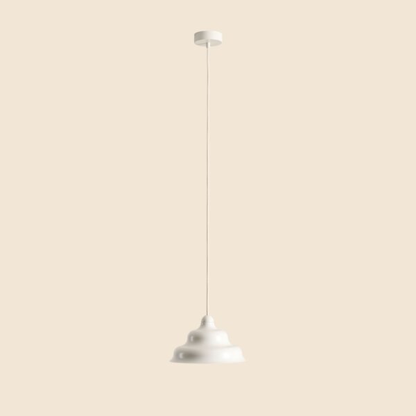 Pendelleuchte Glas Metall Creme Ø17 cm GU10 stilvoll