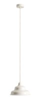 Pendelleuchte Glas Metall Creme Ø17 cm GU10 stilvoll
