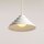 Pendelleuchte Glas Metall Creme Ø36 cm rund G9 elegant