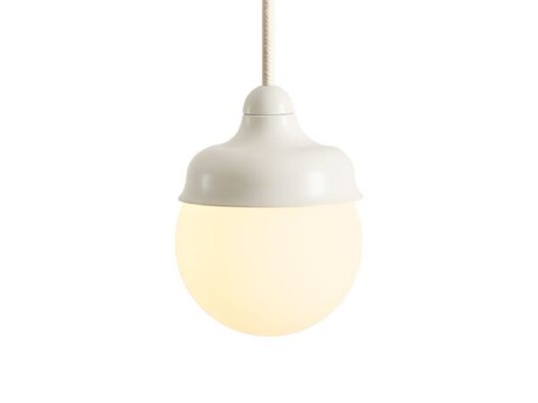 Pendelleuchte Glas Metall Creme rund Ø11 cm G9 stilvoll