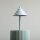 Tischlampe Glas Metall Blaugrau H:36 cm G9 stilvoll
