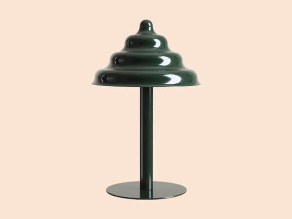 Tischlampe Glas Metall Grün 36 cm G9 stilvoll rund