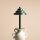 Tischlampe Glas Metall Grün 36 cm G9 stilvoll rund