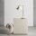 Tischleuchte Glas Metall Creme H:37 cm GU10 elegant