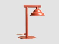 Tischleuchte Glas Metall Rot klein 37 cm GU10 stilvoll