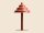 Tischlampe Glas Metall Rot H:36 cm G9 blendarm elegant