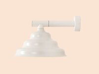 Wandlampe Glas Metall Creme L:29 cm G9 stilvoll