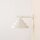 Wandlampe Glas Metall Creme L:29 cm G9 stilvoll