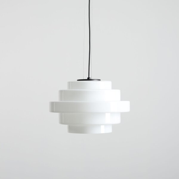 Hängelampe Glas Weiß rund Ø36 cm E27 stilvoll elegant