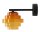 Wandleuchte Glas Honig L:14 cm G9 elegant stilvoll