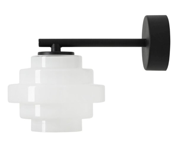 Wandleuchte Glas Metall Weiß L:14 cm G9 dekorativ
