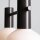 Pendelleuchte Glas Metall Mokka L:46 cm E14 blendarm