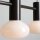 Hängelampe Glas Metall Mokka L:75 cm E14 3-flammig