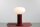 Tischlampe Glas Metall Rot H:29 cm klein E14 blendarm