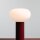 Tischlampe Glas Metall Rot H:29 cm klein E14 blendarm