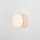 Wandleuchte Glas Metall Creme L:19 cm E14 Schalter