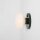 Wandlampe Glas Metall Grün L:19 cm E14 Schalter elegant