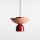 Pendelleuchte Metall Rot Koralle Ø37 cm E27 elegant