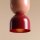 Hängelampe Metall Koralle Rot B:15 cm rund E27 elegant