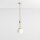 Deckenleuchte Glas Metall Messing Ø16 cm E27 elegant
