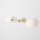 Wandlampe Glas Metall Messing H:59 cm E14 elegant