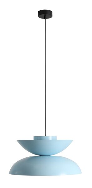 Hängelampe Metall Blau B:47 cm E27 stilvoll elegant