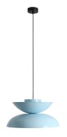 Hängelampe Metall Blau B:47 cm E27 stilvoll elegant