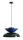 Pendelleuchte Metall Grün Blau B:47 cm E27 elegant
