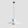 Pendelleuchte Metall Blau Creme Pink Ø65 cm E27 elegant