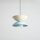 Pendelleuchte Metall Blau Creme B:37 cm E27 stilvoll