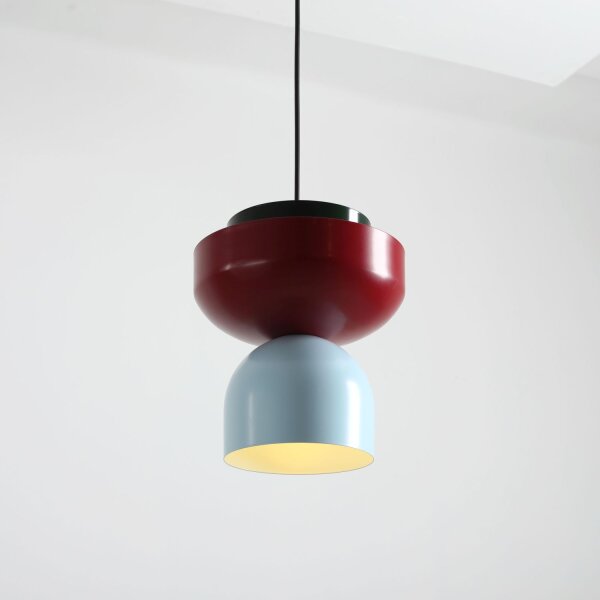Pendelleuchte Metall Rot Grün Blau B:23 cm E27 stilvoll