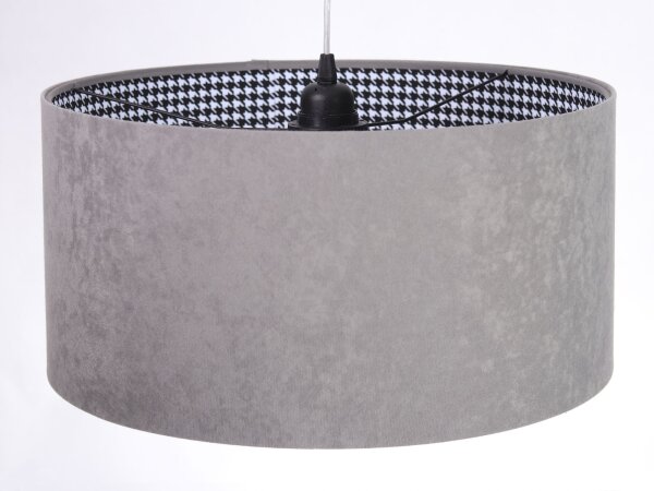 Lampe à suspendre Abat-jour Gris Rétro ronde Table à manger