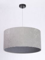Lampe &agrave; suspendre Abat-jour Gris R&eacute;tro...