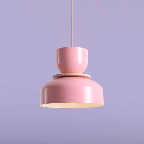 Pendelleuchte Metall Pink B:30 cm rund E27 elegant