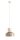 Hängelampe Metall Creme Beige rund B:30 cm E27 elegant