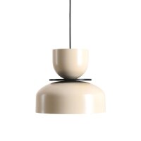 H&auml;ngelampe Metall Creme rund &Oslash;30 cm E27...