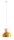 Pendelleuchte Metall Gelb Creme B:30 cm rund E27 Modern