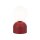 Runde Tischleuchte Rot Metall H:21 cm klein G9 blendarm