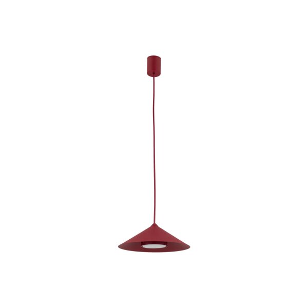 Dekorative Hängelampe Metall Rot Ø23 cm rund GX53 inkl.
